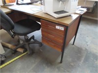 Desk with Drawers & Office Chair