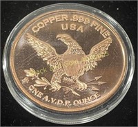 1 oz. Copper Second Amendment Medal