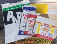 Vintage Corn Meal Packaging & John Deere Paper Bag