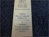 1948 NUDIE BOWER SALES CARD