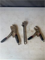 Craftsman adjustable wrench, locking pilers