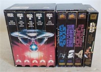 Star Trek and Star Wars VHS.