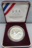 1988-S US Mint Olympic Proof Silver Dollar with