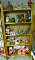 SHELF AND CHRISTMAS ITEMS LOCATED IN BASEMENT
