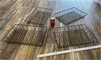 4 Lg. Wire Baskets