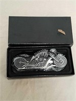 New skeleton motorcycle design pocket knife