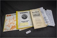 Lionel Price List and Rail King Catalogs