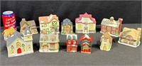 Vintage Miniature Ceramic Village-Lot