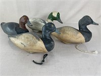 Assortment of HRJ Wooden Duck Decoys