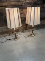 (2) Ornate Table Lamps