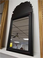 Modern black wall mirror