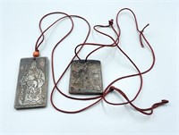 Asian Style Tile Necklaces