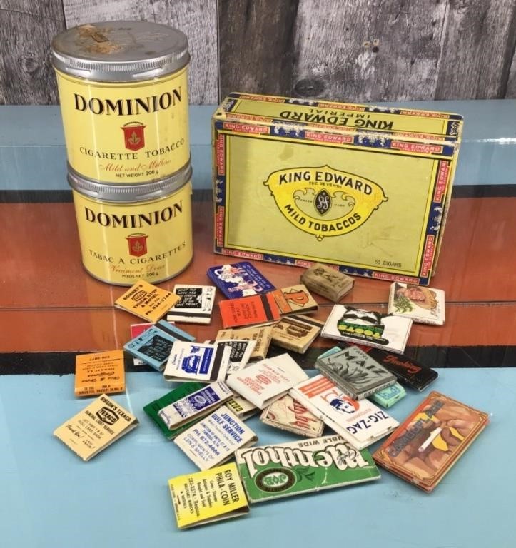 Matchbooks & tobacco collectibles
