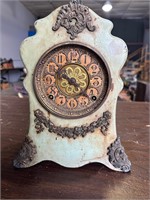 F. Kroeber Porcelene Mantle Clock
