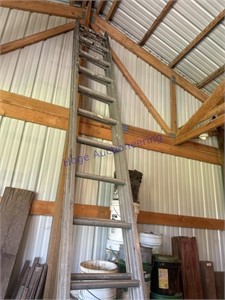 ALUMINUM EXTENSION LADDER, APPROX 29 FT TOTAL