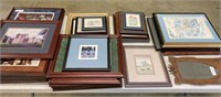 Large Group of Framed Photographs and Prints