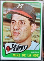 1965 Topps Mike De La Hoz #182 Milwaukee Braves