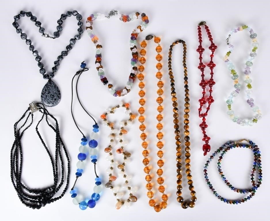 A Group of 10 Necklaces
