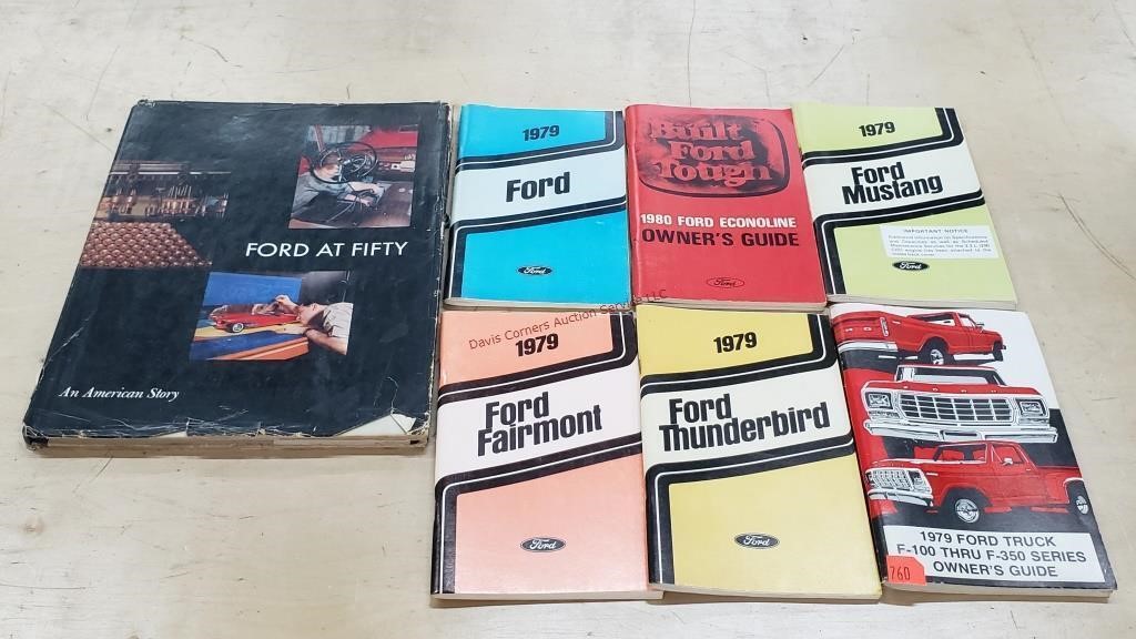 Ford History & 6- Ford Manuals