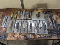 Assorted Concrete/Drywall Trowels/Tools