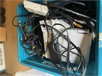 TOTE OF ELECTRICAL CORDS AND MORE