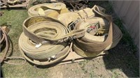 Pallet of Ratchet Straps and Lifting Slings