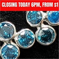 $4000 14K Natural Treated Blue Diamond (~1.2ct)