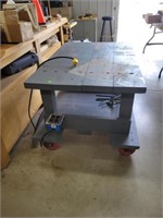 Heavy Duty Rolling Work Table w/Electrical Outlet