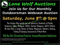 JUNE OUTDOORSMAN WEBCAST AUCTION