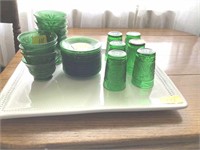 Green oatmeal glass