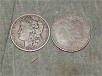 1891 & 1878 Morgan SILVER Dollars