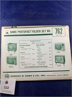 Vintage Sams Photofact Folder No 762 TVs