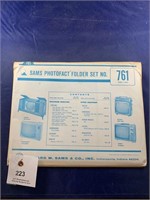 Vintage Sams Photofact Folder No 761 TVs