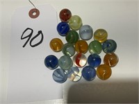 20 Vintage Cat Eye Marbles