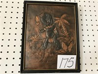 VINTAGE COPPER CRAFTED PICTURE