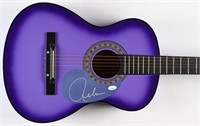 Autographed Reba McEntire Acoustic Guitar