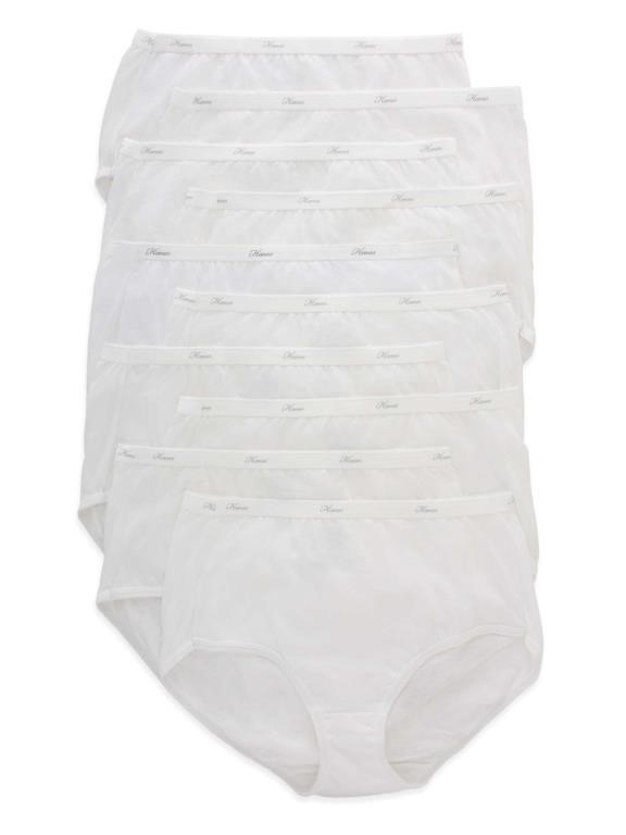 R1318  Hanes Women's Cotton Briefs, 10-Pack