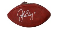 Autographed John Elway NFL Football