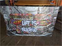 Life is Beautiful 43" x 28" canvas print