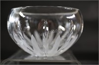 Royal Doulton Frosted & Thick Glass Vase Bowl