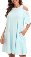 Aofur Cotton Lace Dress Ladies 2023 Cold Sleeve LA