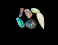Six Australian loose opals 14.95ct