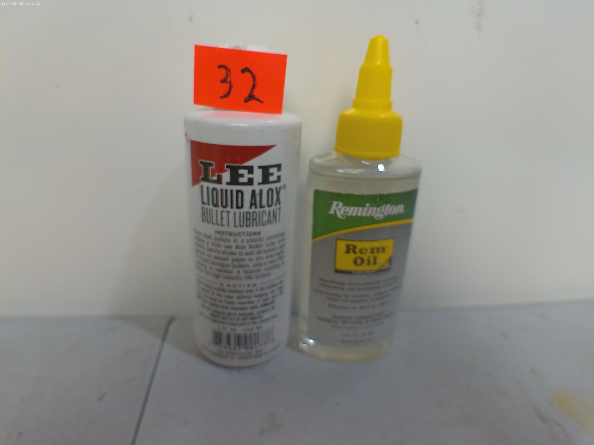 REM Oil 2fl oz & Liquid Alox Bullet Lube 4floz