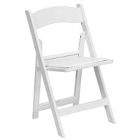 Hercules White Resin Folding Chair - 800LB