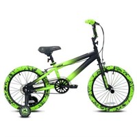 18 Madd Gear BMX Boy's Bike, Black/Green
