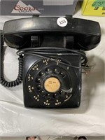 Black Rotary Phone