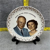General and Mrs Dwight D Eisenhower Plate Vintage