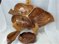 Vintage Monkey Pod Wood Philippines Serving Tray