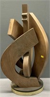 Modernist Wood Sculpture attrib Scurris