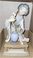 VTG LLADRO PORCELAIN JAPANESE GEISHA GIRL #J-20 A